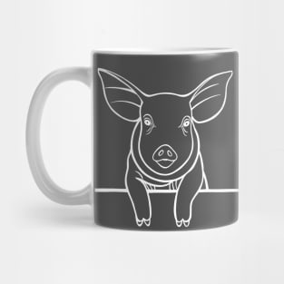 Piggy - hand drawn farm animal lovers design Mug